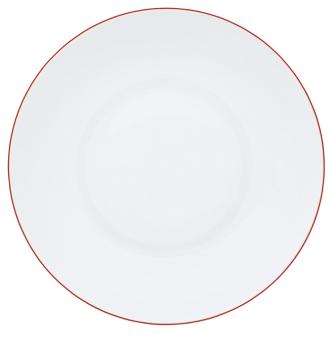 Rim soup plate vermilion - Raynaud
